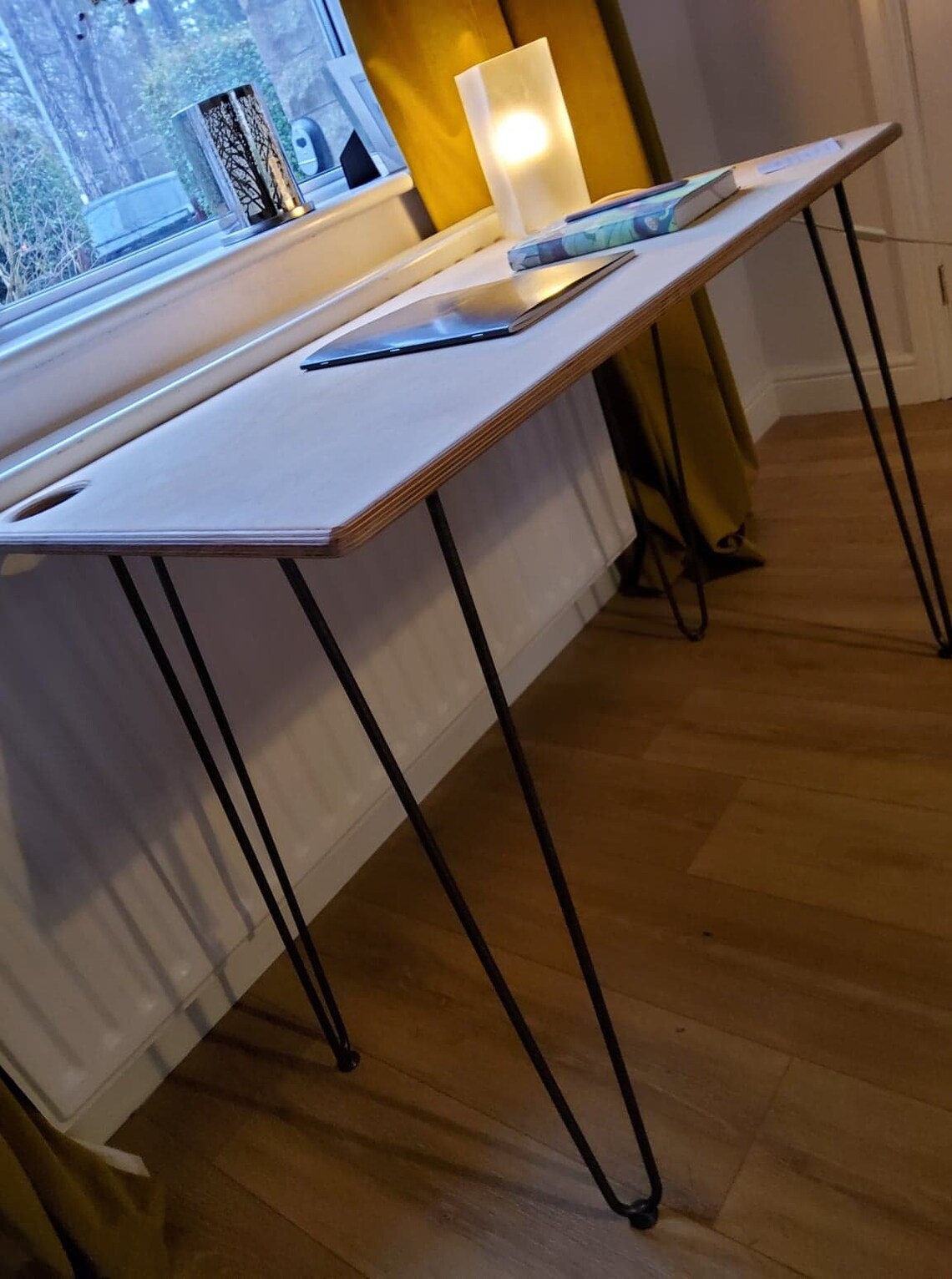 Home working desk Contemporary modern looking plywood desk Etsy