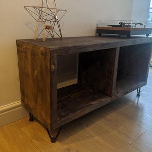 Rustic chunky Record player stand or book case