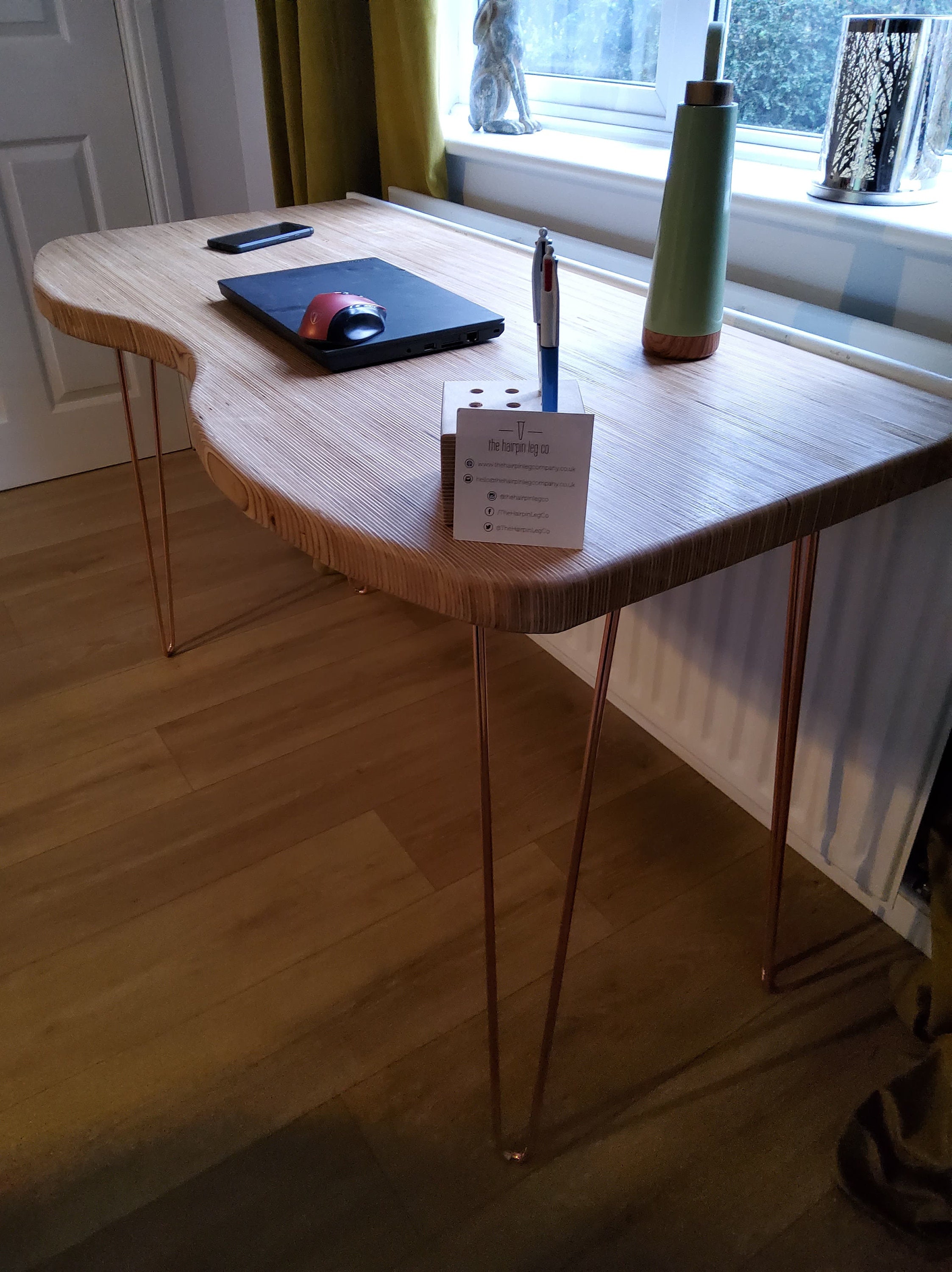 Birch Ply Laminated End Grain Desk for Home Working. Etsy UK