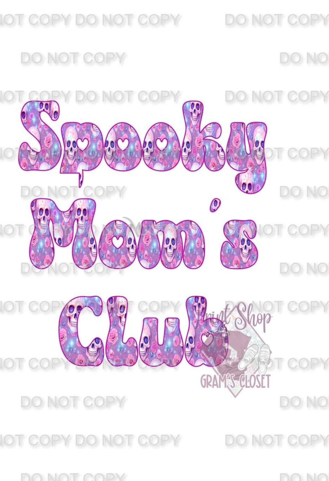 Spooky Moms Club 300 DPI PNG File transparent Background - Etsy