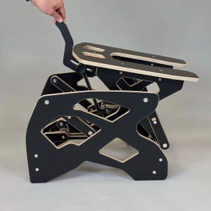 Versatile Adjustable Sex Furniture - Black Rocking Adult Sex Chair. Fits any silicone sex toy. Robust and silent movement. FREE shipping