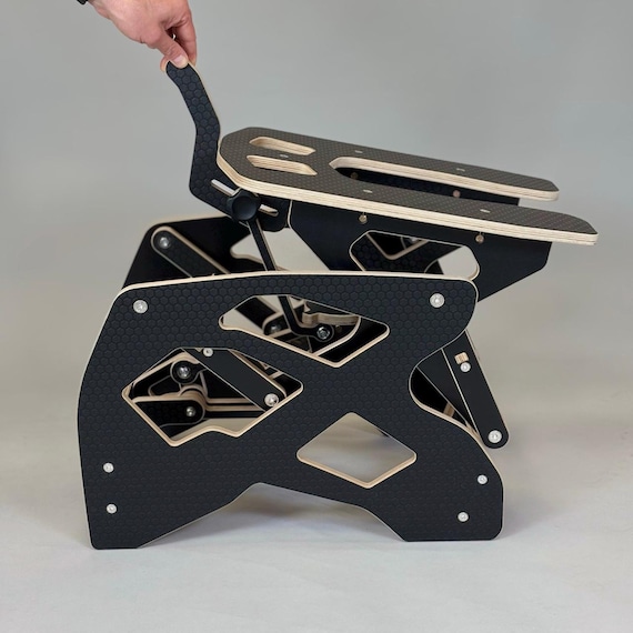 Black Rocking Sex Chair - Adjustable Adult Intimacy Furniture