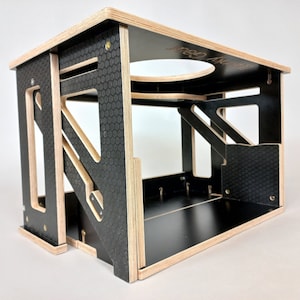 Transformeerbare Queening-stoel: transformatormeubilair multiplex trapladder