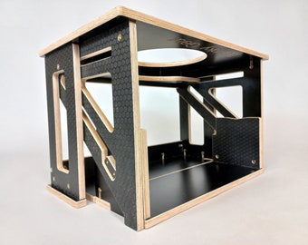 Transformable Queening Chair: Plywood Step Ladder Transformer Furniture