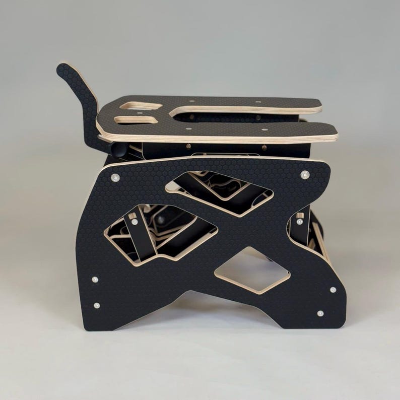 Black Rocking Sex Chair - Adjustable Adult Intimacy Furniture image 4