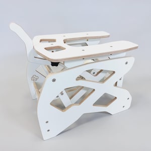 Black Rocking Sex Chair - Adjustable Adult Intimacy Furniture White