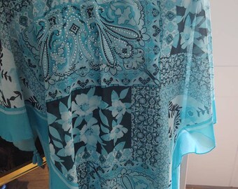 aqua blue blouse
