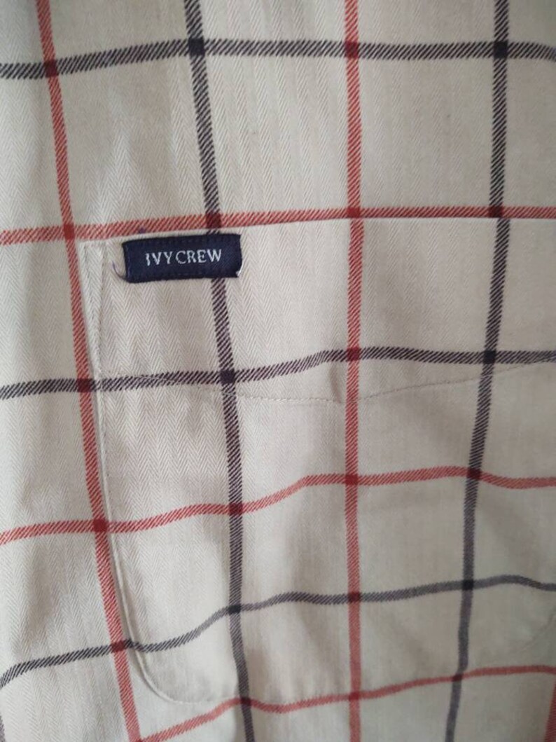 Mens Ivy Crew Classic XL short sleeve shirt button down preowned