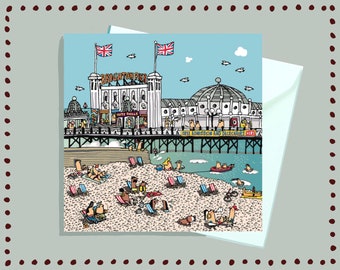 Brighton Pier Greetings Card