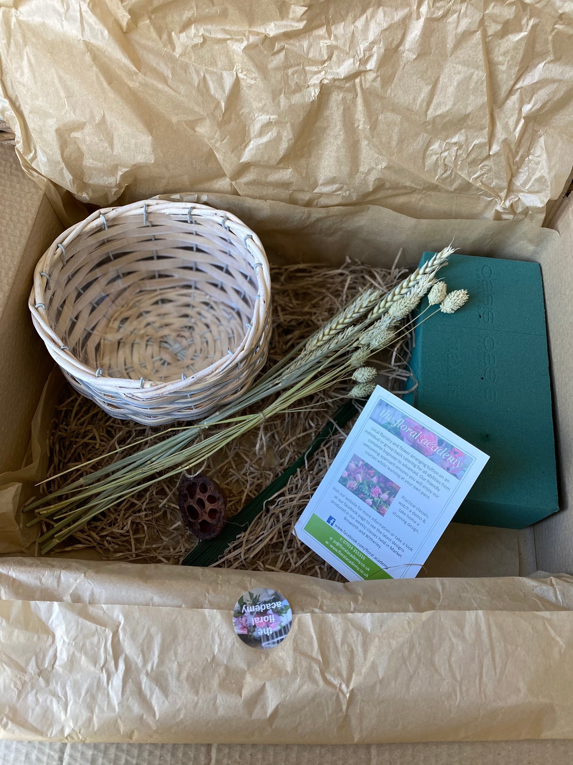 Online/virtual Flower Arrangement Basket Making Kit Flower Etsy