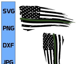 Border Patrol Flag - Steun Border Patrol en houd illegalen buiten en bescherm Amerika!  Alleen digitaal bestand (SVG, EPS, PNG)