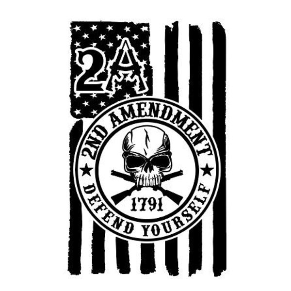 Defend yourself 2nd Amendment SVG digital design. (Digital File Only) Support the Second Amendment!