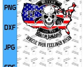 Nuestros derechos no terminan donde comienzan sus sentimientos 2nd Amendment svg. Para Cricut apoyar la Segunda Enmienda (Solo archivo digital: svg, eps, png)