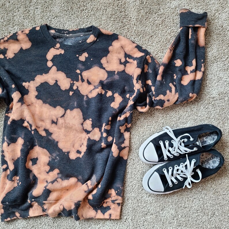 bleach dye sweatshirt