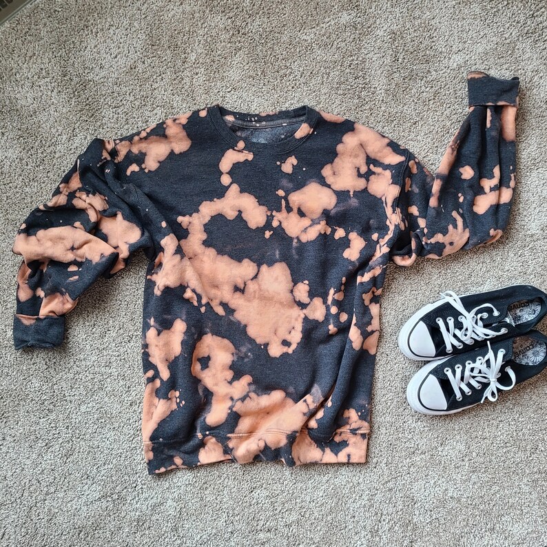 bleach dye sweatshirt