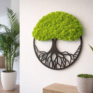 Tree Ring Moss Wall - Etsy UK