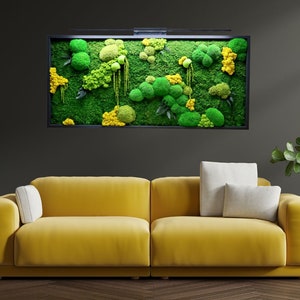 Handmade Moss wall art - A Touch of Serenity for Your Home, gift for her, Home decor, Green Wall art