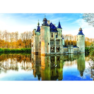 1000 Piece Jigsaw Puzzle - Fairytail Castle - 28 x 20 Inch x 2mm Thick Puzzle for Adults and Children 12 and Older.