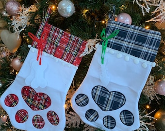 Pet Christmas Stocking - Dog Christmas Stocking - Cat Christmas Stocking - Dog Stocking - Cat Stocking - Christmas Stocking - Pet Stocking