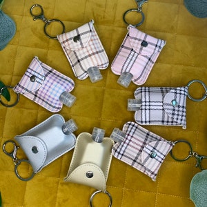 Hand Gel Holder, Key Ring Hand Sanitiser, Lanyard Sanitiser, Bottle Pouch Holder Bag, Wallet keychain, Key Ring, Hand Gel Pouch