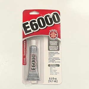 E6000 .5 oz Adhesive Glue Industrial Strength Permanent Dries Clear
