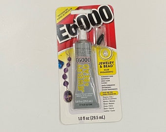 E6000 Jewelry & Bead Glue Adhesive With Tips 1 OZ