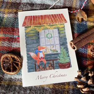 Carte de Noël Cozy Cottage