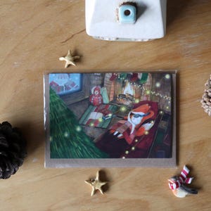 Carte de Noël Soirée cinéma