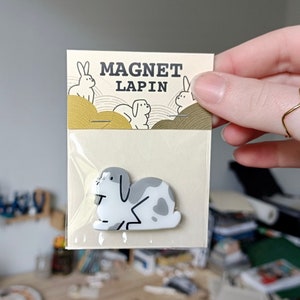 Magnet personnalisé à limage de votre lapin Aimant lapin fait main idée cadeau image 9