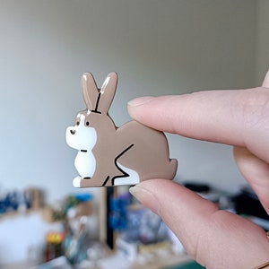 Magnet Lapin fait main Aimant lapin réfrigérateur idée cadeau image 6