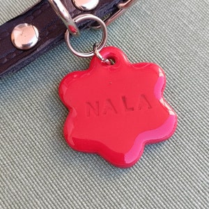 Médaille personnalisée pour chien et chat Médaillon coloré pour animaux de compagnie Accessoire pour collier idée cadeau image 8