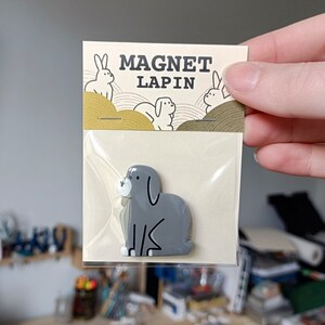 Magnet Lapin fait main Aimant lapin réfrigérateur idée cadeau image 5