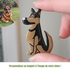 Magnet personnalisé à limage de votre chien Aimant chien fait main idée cadeau image 1