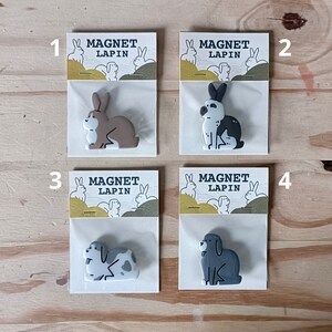 Magnet Lapin fait main Aimant lapin réfrigérateur idée cadeau image 1