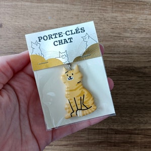 Porte Clés personnalisé à limage de votre chat Porte clef chat fait main idée cadeau image 9