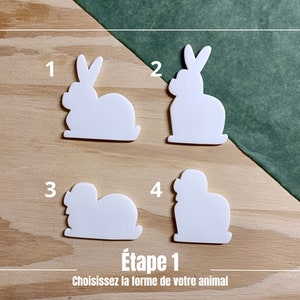 Magnet personnalisé à limage de votre lapin Aimant lapin fait main idée cadeau image 2