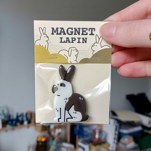 Magnet Lapin fait main Aimant lapin réfrigérateur idée cadeau image 3