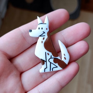 Magnet personnalisé à limage de votre chien Aimant chien fait main idée cadeau image 6