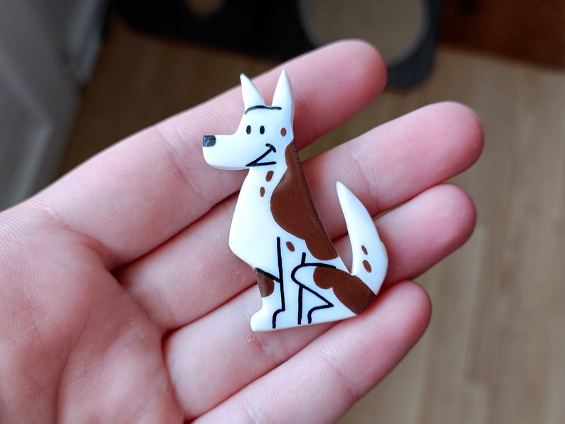 Magnet personnalisé à limage de votre chien Aimant chien fait main idée cadeau image 6