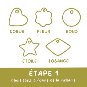 Médaille personnalisée pour chien et chat Médaillon coloré pour animaux de compagnie Accessoire pour collier idée cadeau image 2