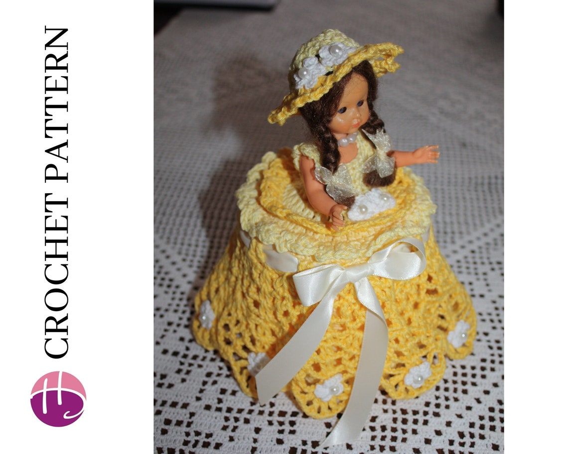Crochet Pattern for Decorative Doll Toilet Paper Cover Etsy