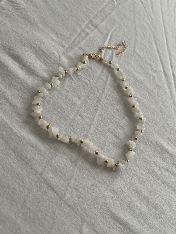 Gemstone beads necklace Etsy