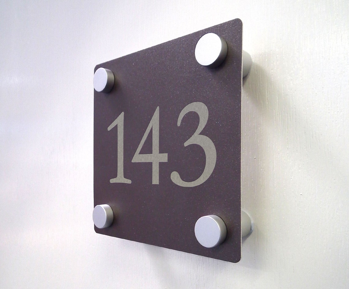 Metal House Number Signs 120 X 120mm Etsy