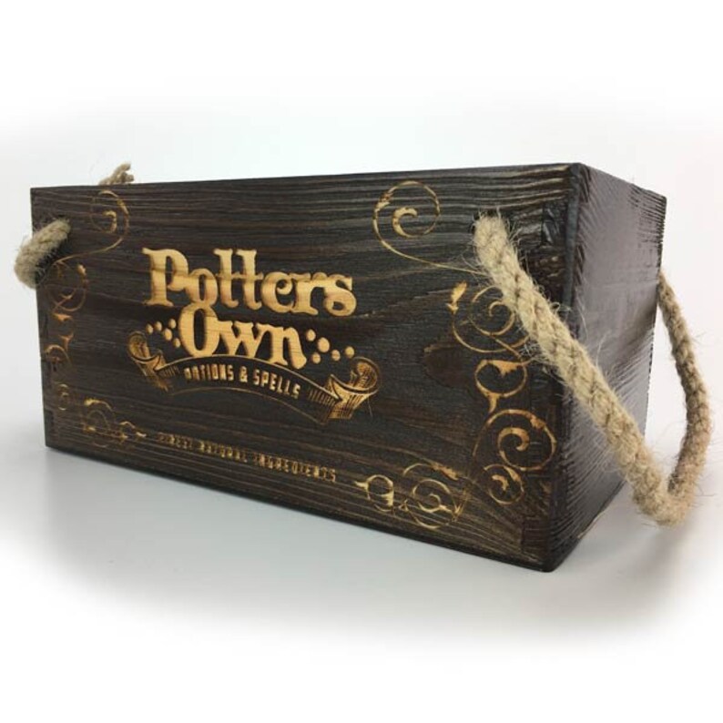 Rustic Storage Box With Rope Handles Etsy UK