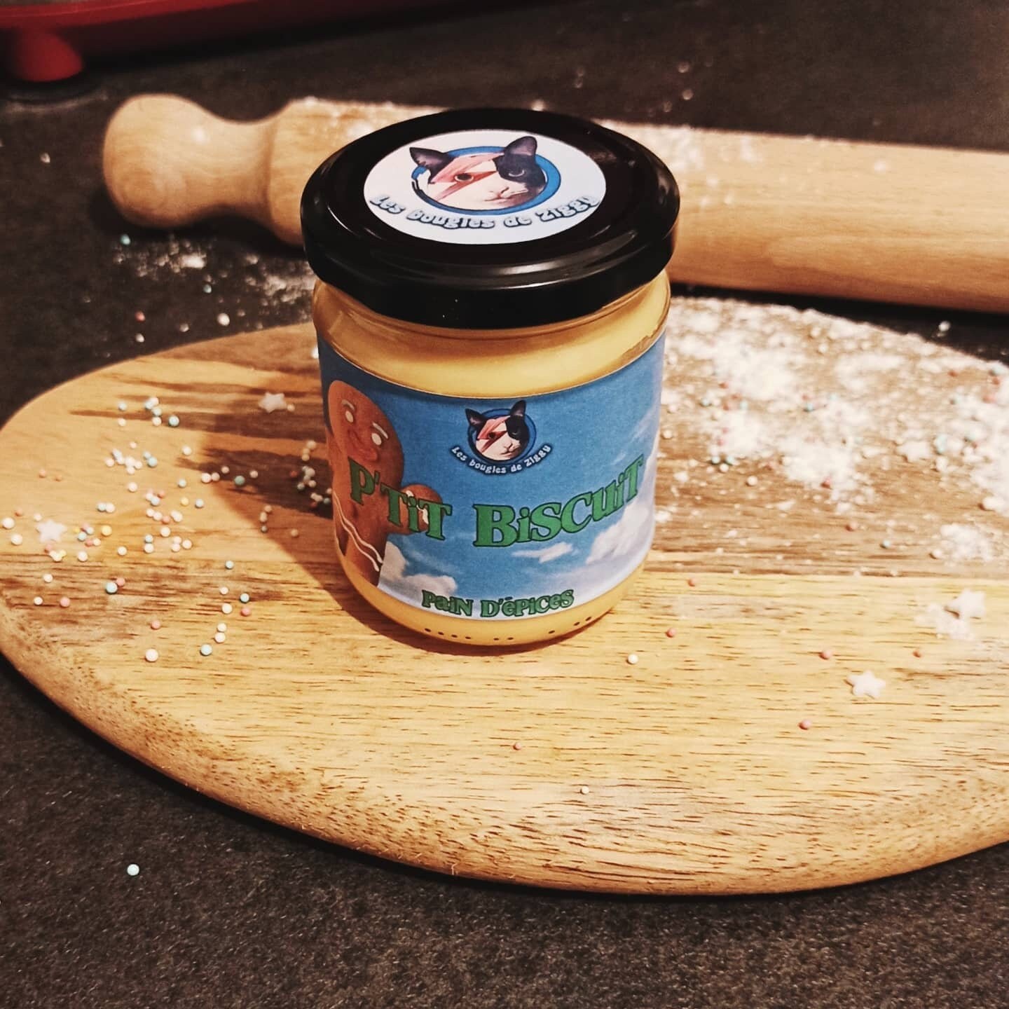 Bougie P'tit Biscuit Inspirée de Shrek - Senteur Pain d'épices