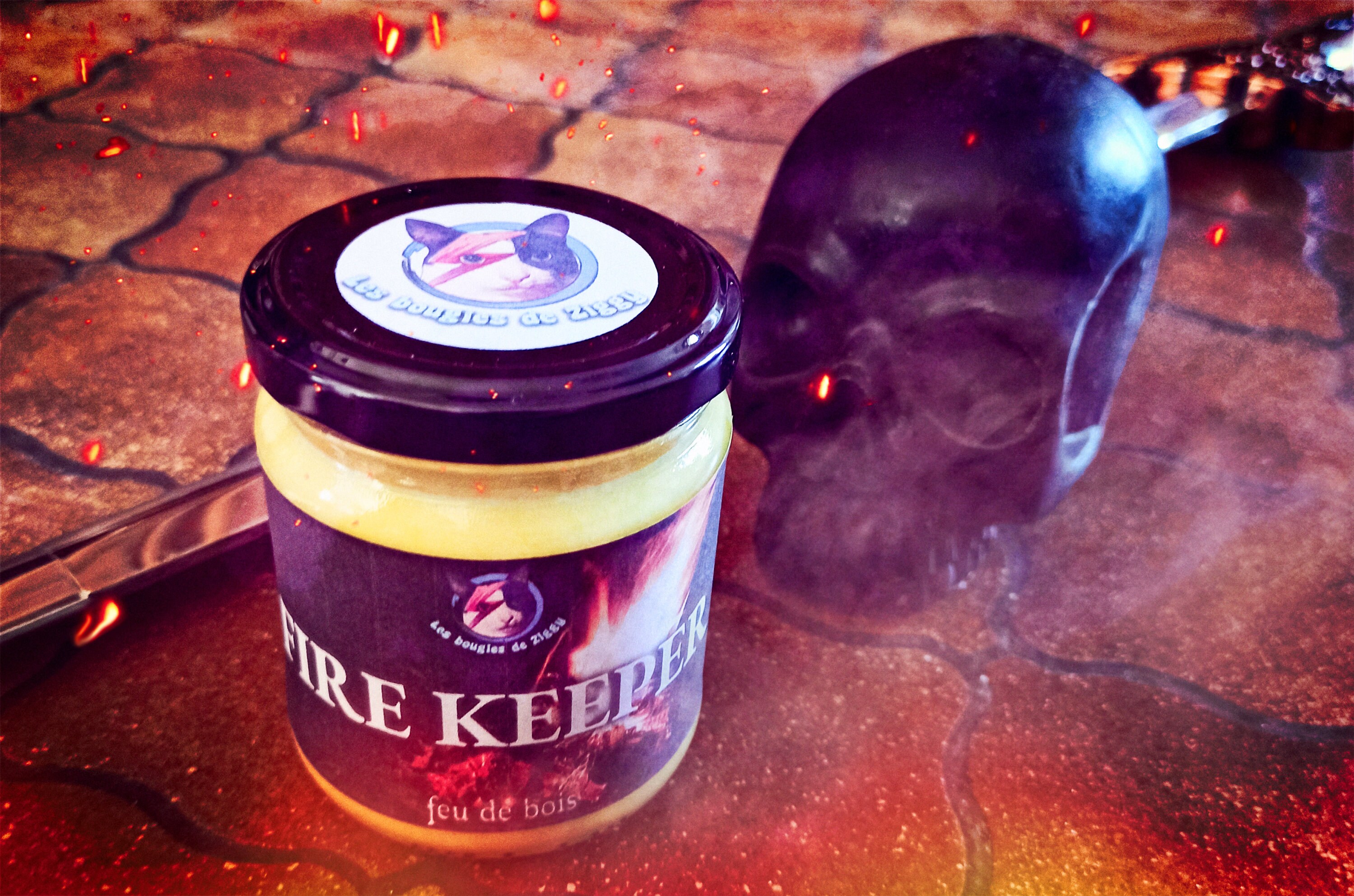 Bougie Fire Keeper Inspirée de Dark Souls - Senteur Feu Bois