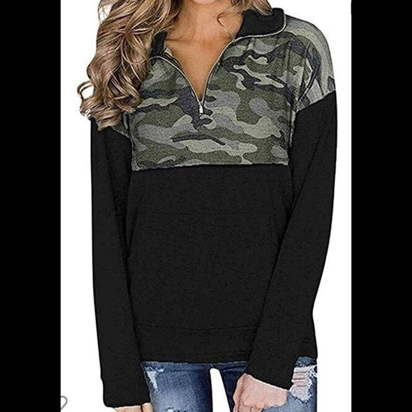 Camo Sweatshirt - Etsy