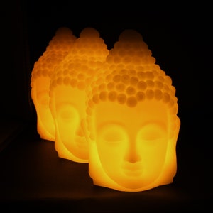 Buddha LED Flameless Wax Candle for Parties, Meditation, Treatment Rooms etc