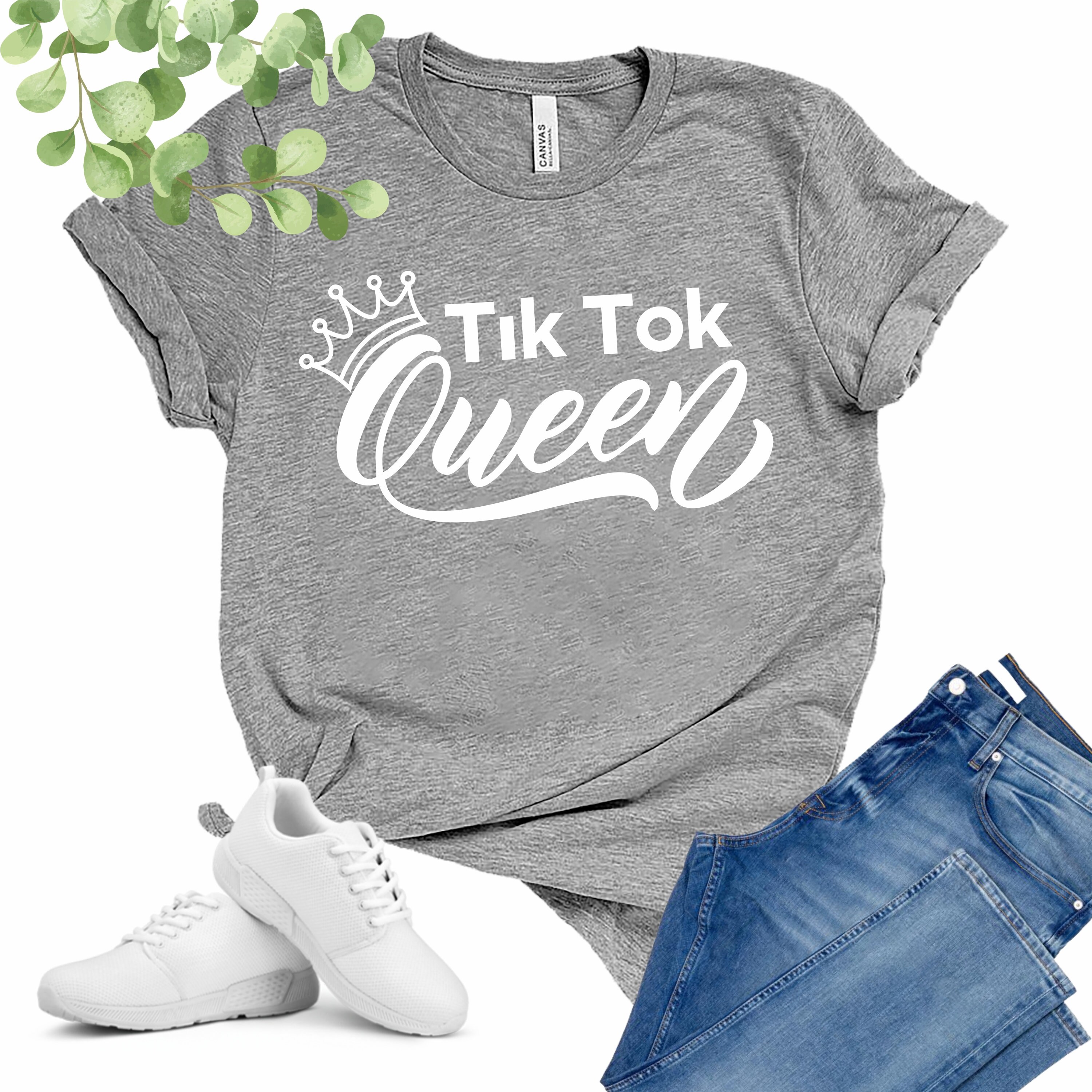 Tik Tok Queen Shirt Tik Tok Lover Tiktok Gift for Tiktok Etsy