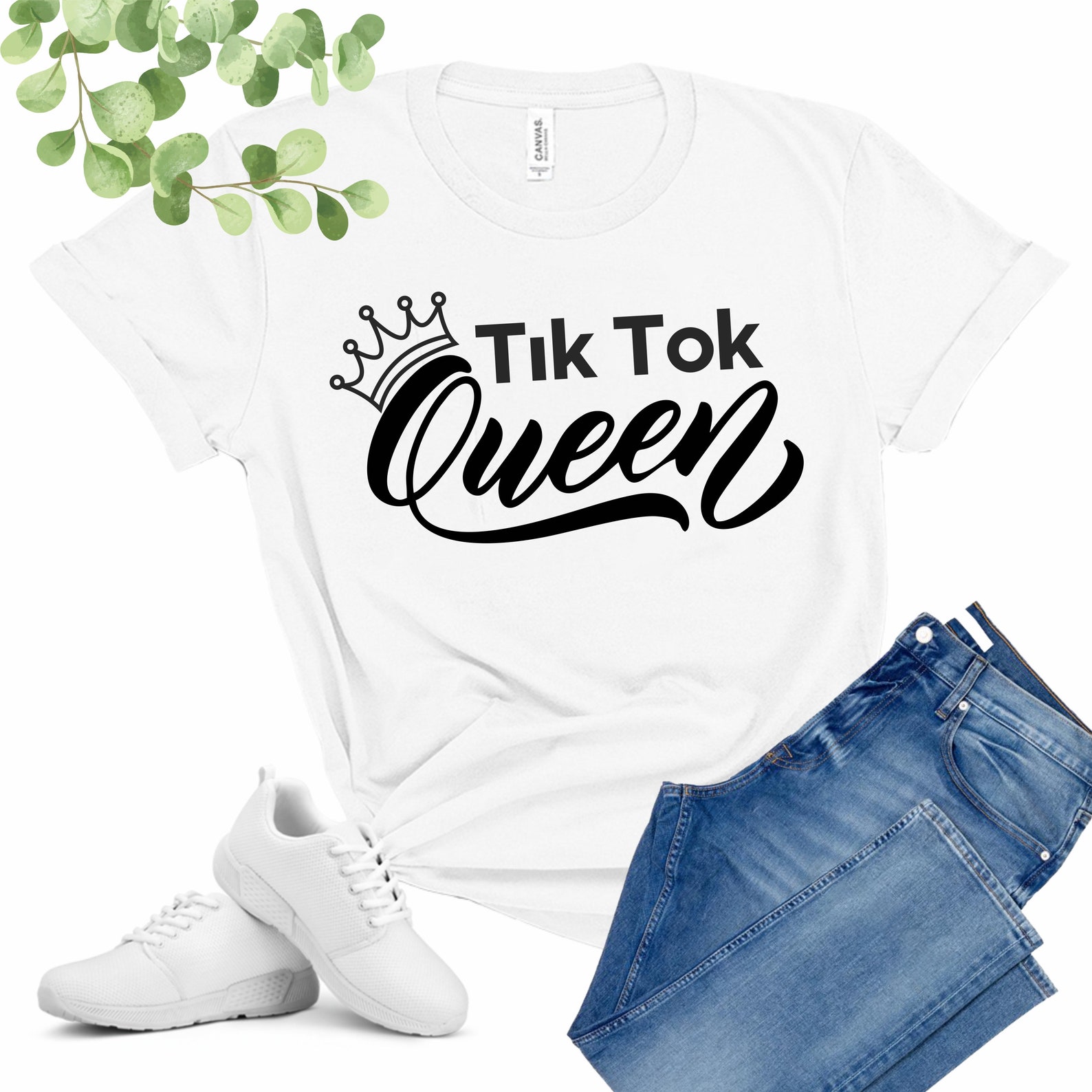 Tik Tok Queen Shirt Tik Tok Lover Tiktok Gift for Tiktok Etsy